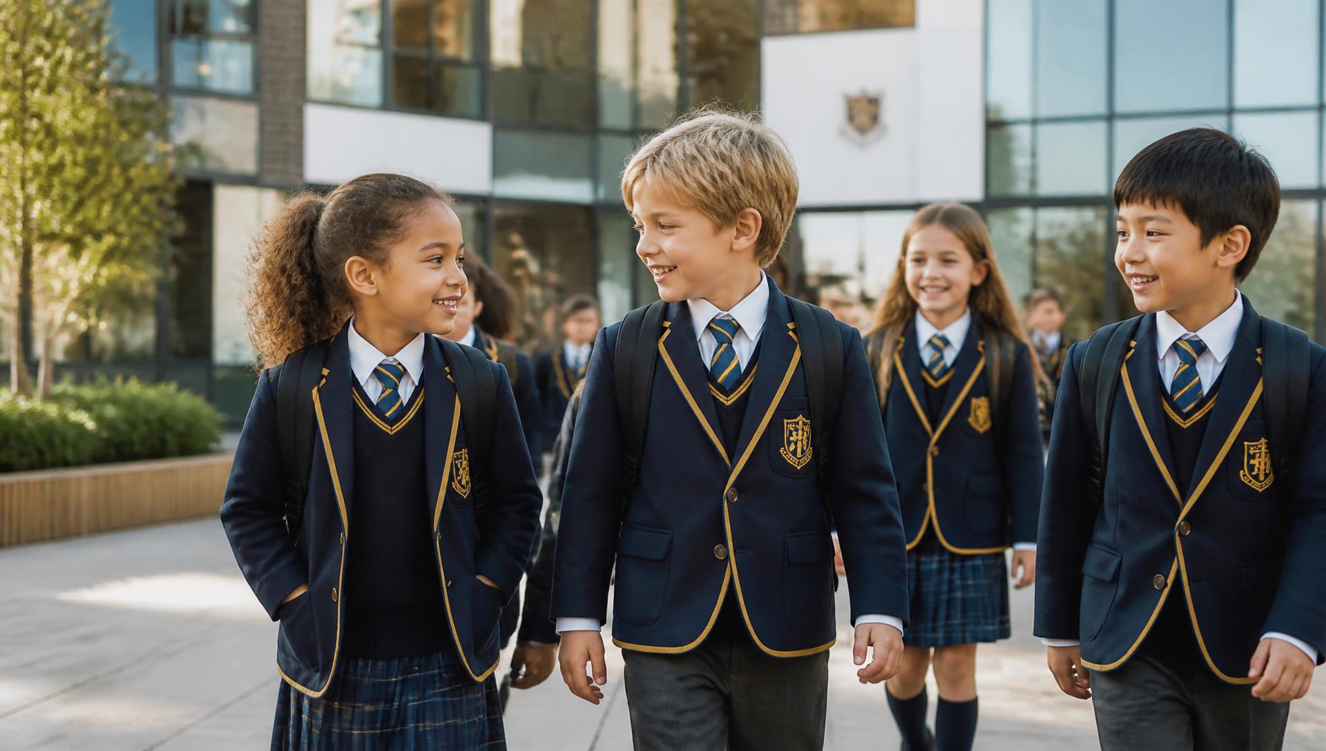 Pupils of Heirs International British School on campus